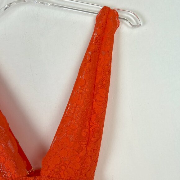 NWT We are HAH Comin' In HAHt Lace Bodysuit Burnt Orange Size XS NEW - Picture 4 of 14
